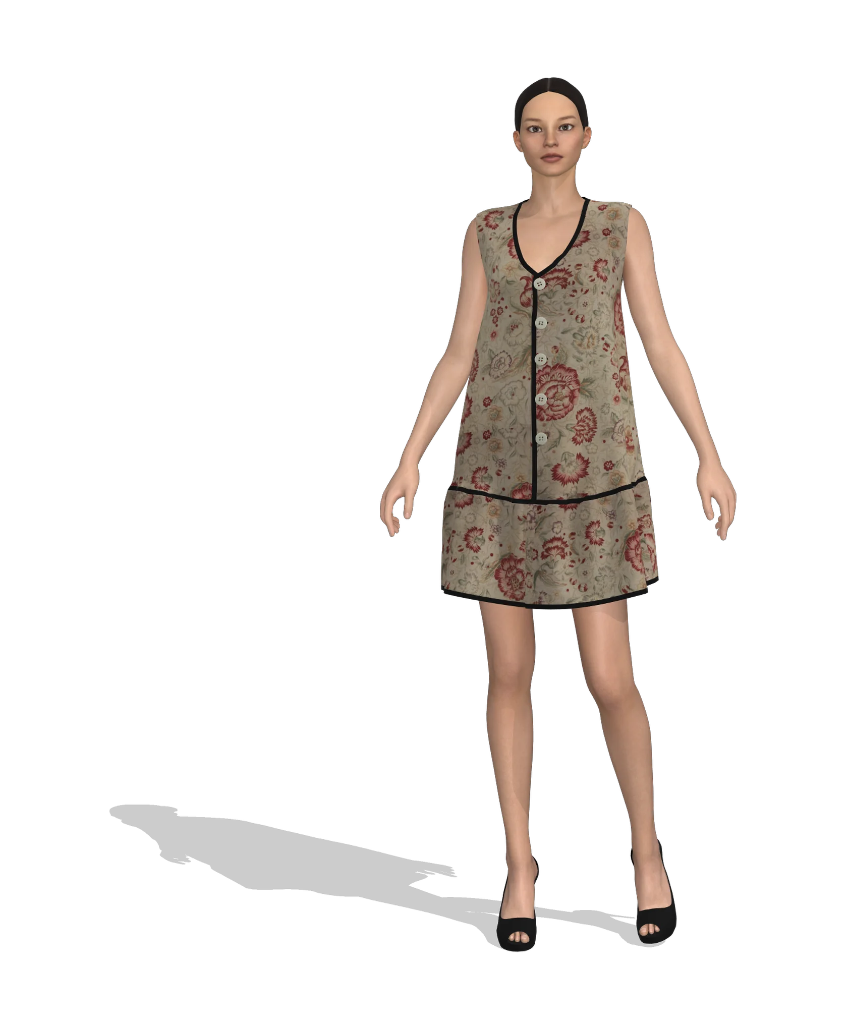 KDscion p51 sleeveless shift dress